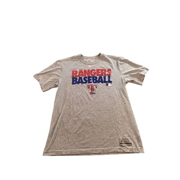 MLB Nike Dri-Fit Tshirt Men Sz M Rangers Baseball Graphic Print World Champions‎ - Picture 1 of 8